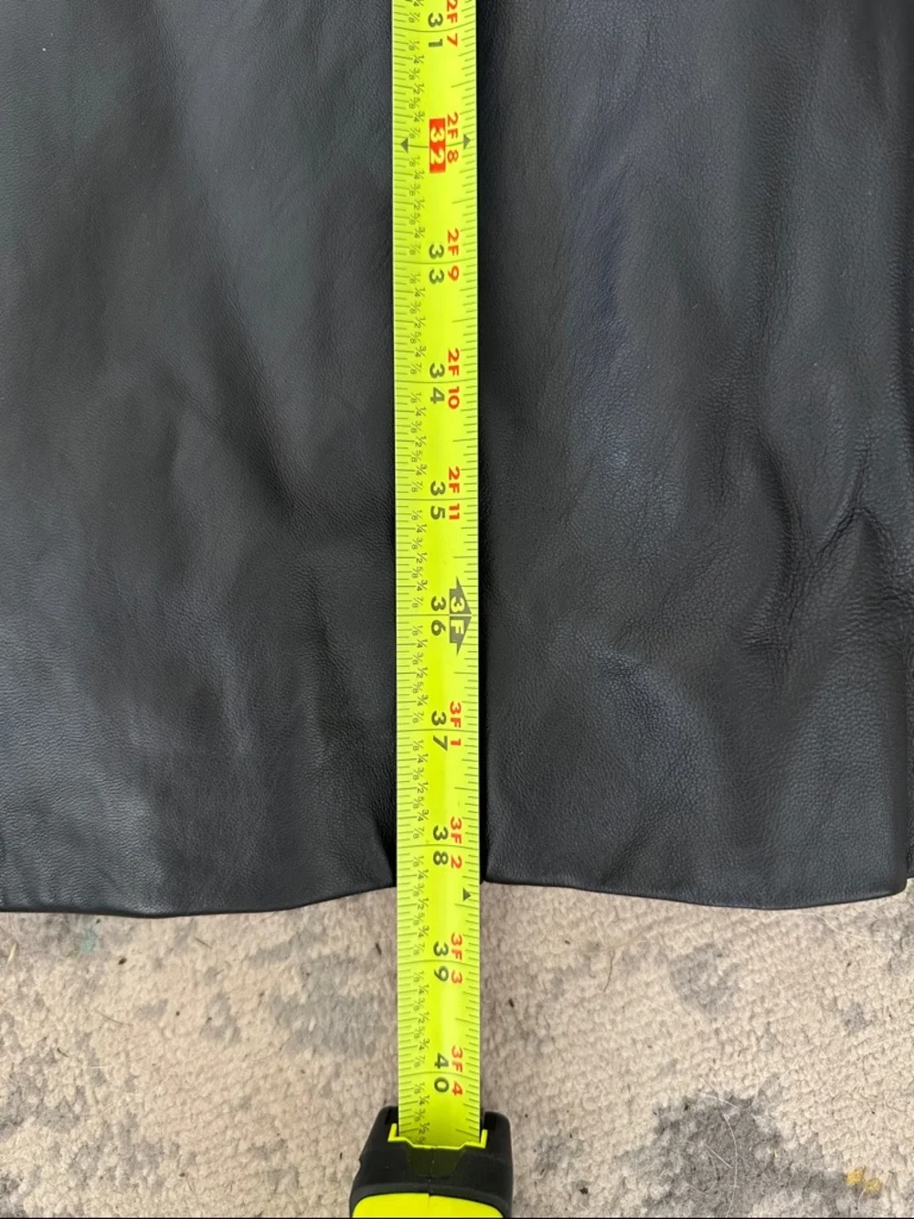 NWOT Badgley Mischka Black Leather Trench w/Belt Womens S - Picture 8 of 8